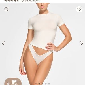 NWT SKIMS Cotton Jersey T Shirt - Marble